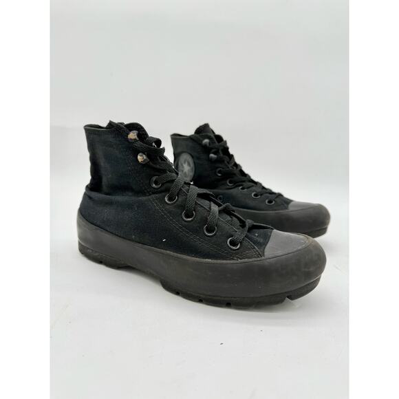 Converse Black Platform Women's Laceup High Top Sneakers Size 7.5 - Picture 1 of 9